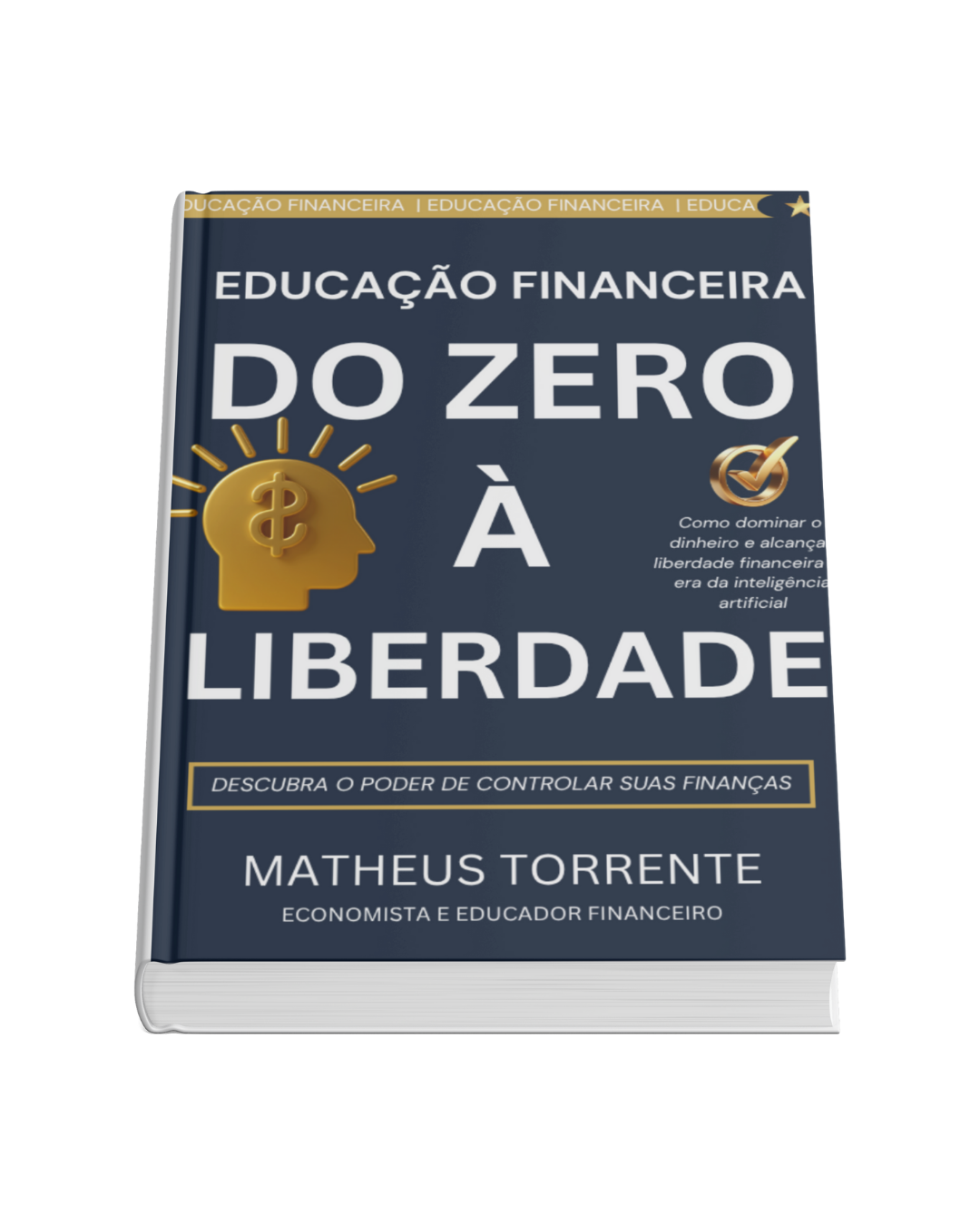 Mulher segurando o livro Educação Financeira do Zero à Liberdade